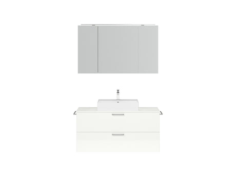 "Paris" Badmöbel Set mit Spiegelschrank 120 cm