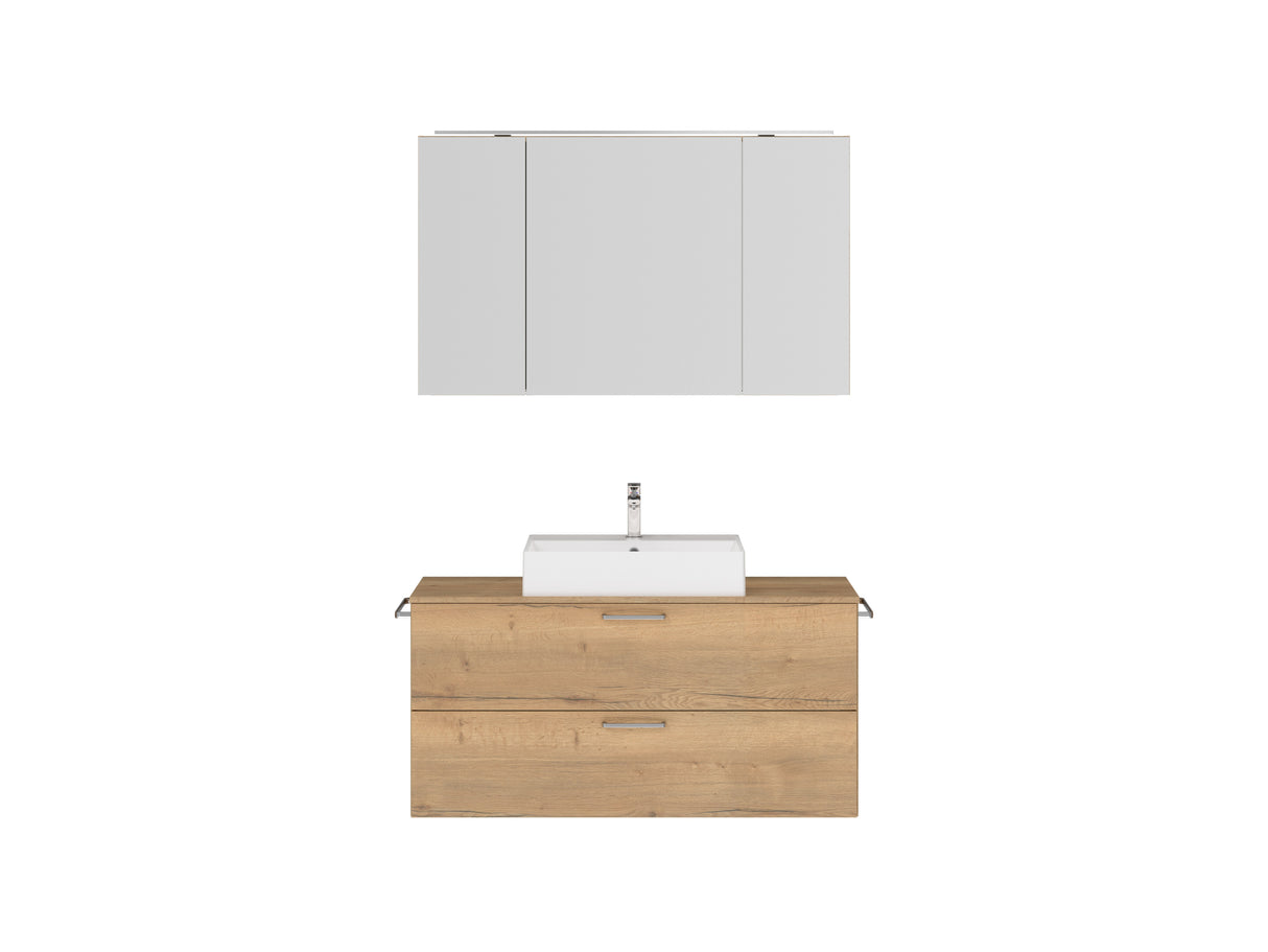 "Paris" Badmöbel Set mit Spiegelschrank 120 cm