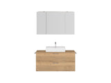 "Paris" Badmöbel Set mit Spiegelschrank 120 cm
