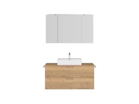 "Paris" Badmöbel Set mit Spiegelschrank 120 cm