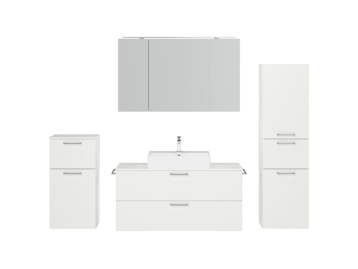 "Paris" Badmöbel Set mit Spiegelschrank 120 cm