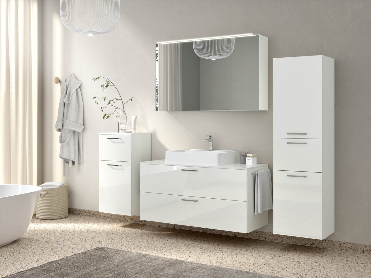 "Paris" Badmöbel Set mit Spiegelschrank 120 cm