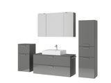 "Paris" Badmöbel Set mit Spiegelschrank 120 cm