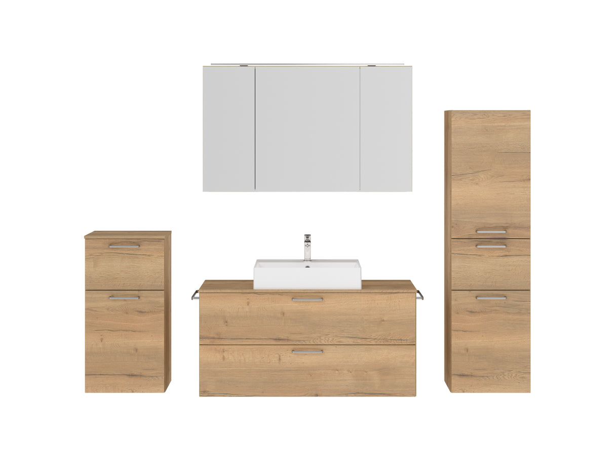 "Paris" Badmöbel Set mit Spiegelschrank 120 cm
