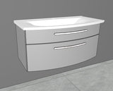 "Speed" Keramik Waschtisch weiss & WT-Unterschrank 60, 80, 100, 120 cm