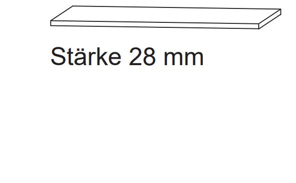 Ablageplatte 60cm breit für Mittelschränke, Hochschränke - puris Bad