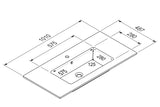 "Madrid" Waschtisch Set 100 cm