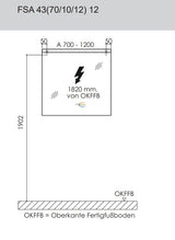 Flächenspiegel "Unique" mit LED-Beleuchtung (60, 70, 90, 100, 120, 140, 170cm)