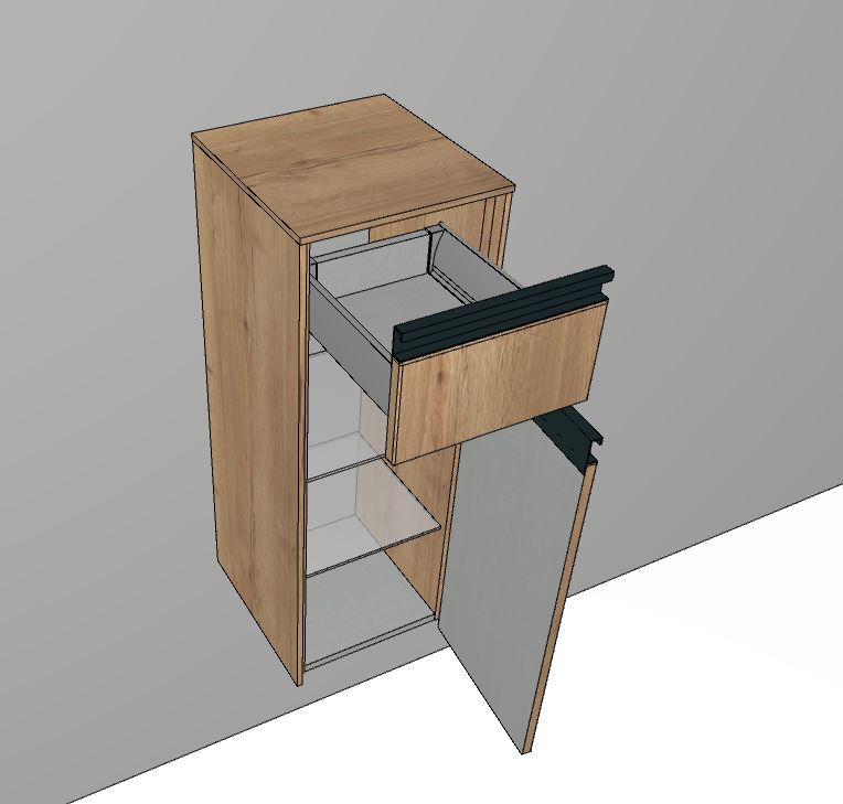 Highboard 42cm breit - New Xpression