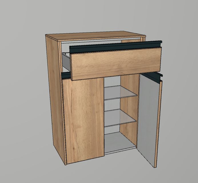 Highboard 62cm breit - New Xpression