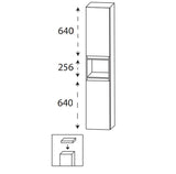 Hochschrank 30 cm breit HNA0230TG