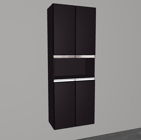 Double vasque en céramique « Q!flat » et meuble bas WT « c!puro » 152 cm de large