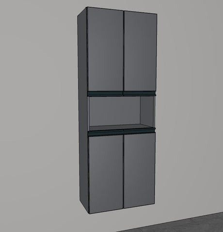 Double vasque en céramique « Q!flat » et meuble bas WT « c!puro » 152 cm de large