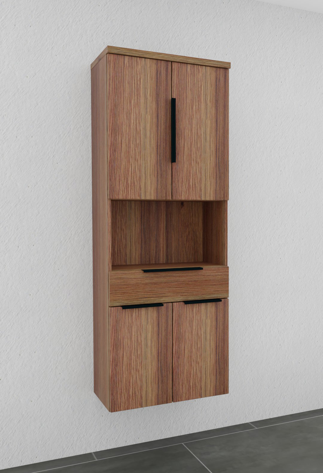 Hochschrank 60cm breit - puris Bad - HNA026001