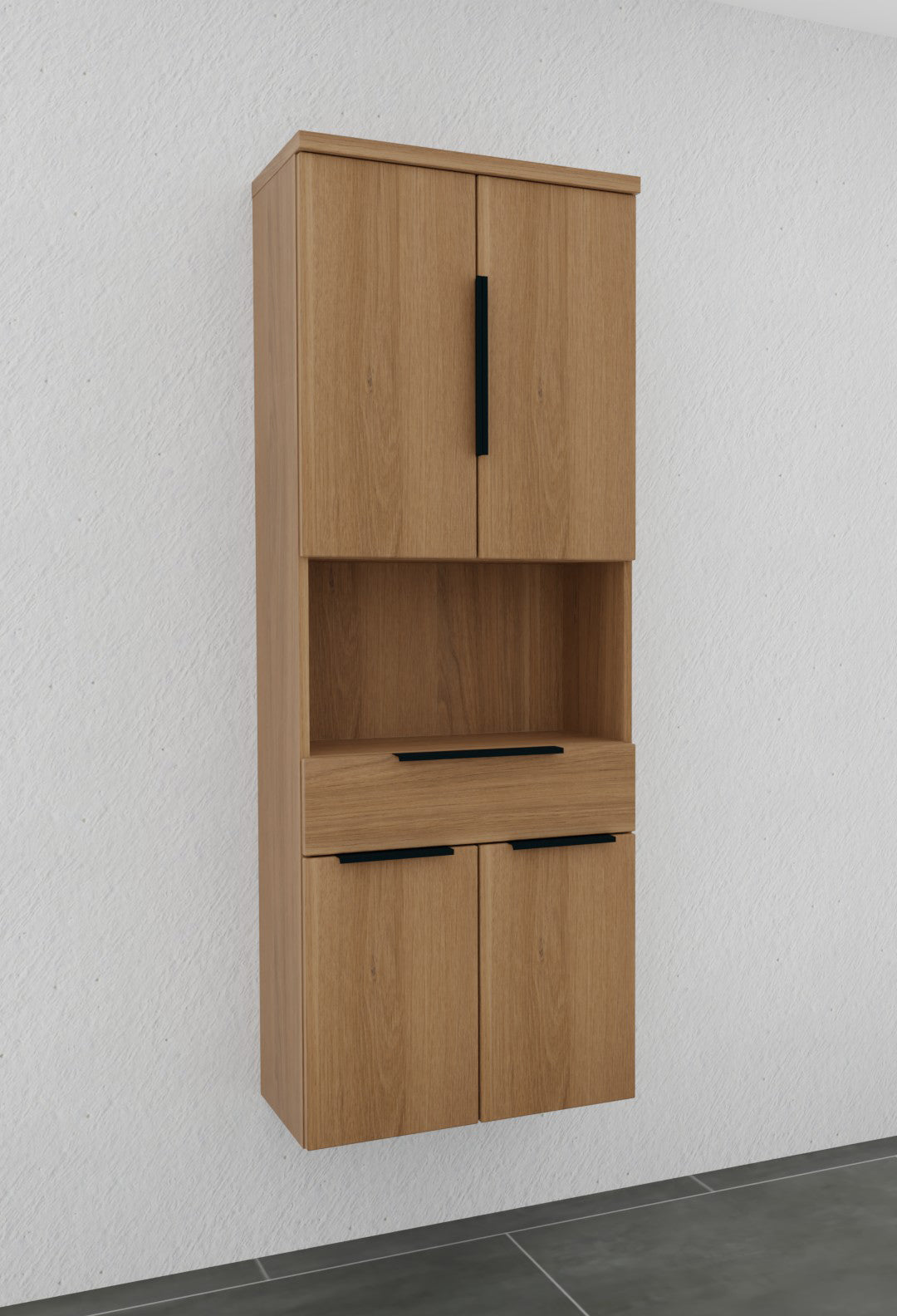 Hochschrank 60cm breit - puris Bad - HNA026001