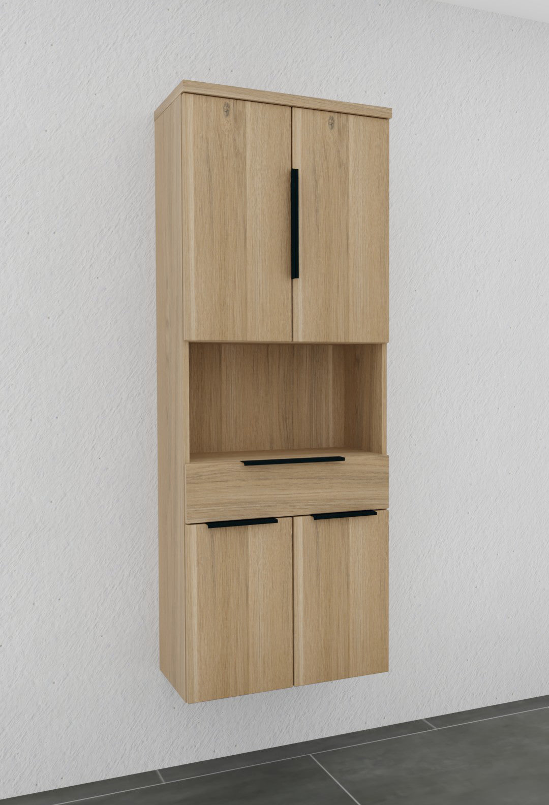 Hochschrank 60cm breit - puris Bad - HNA026001