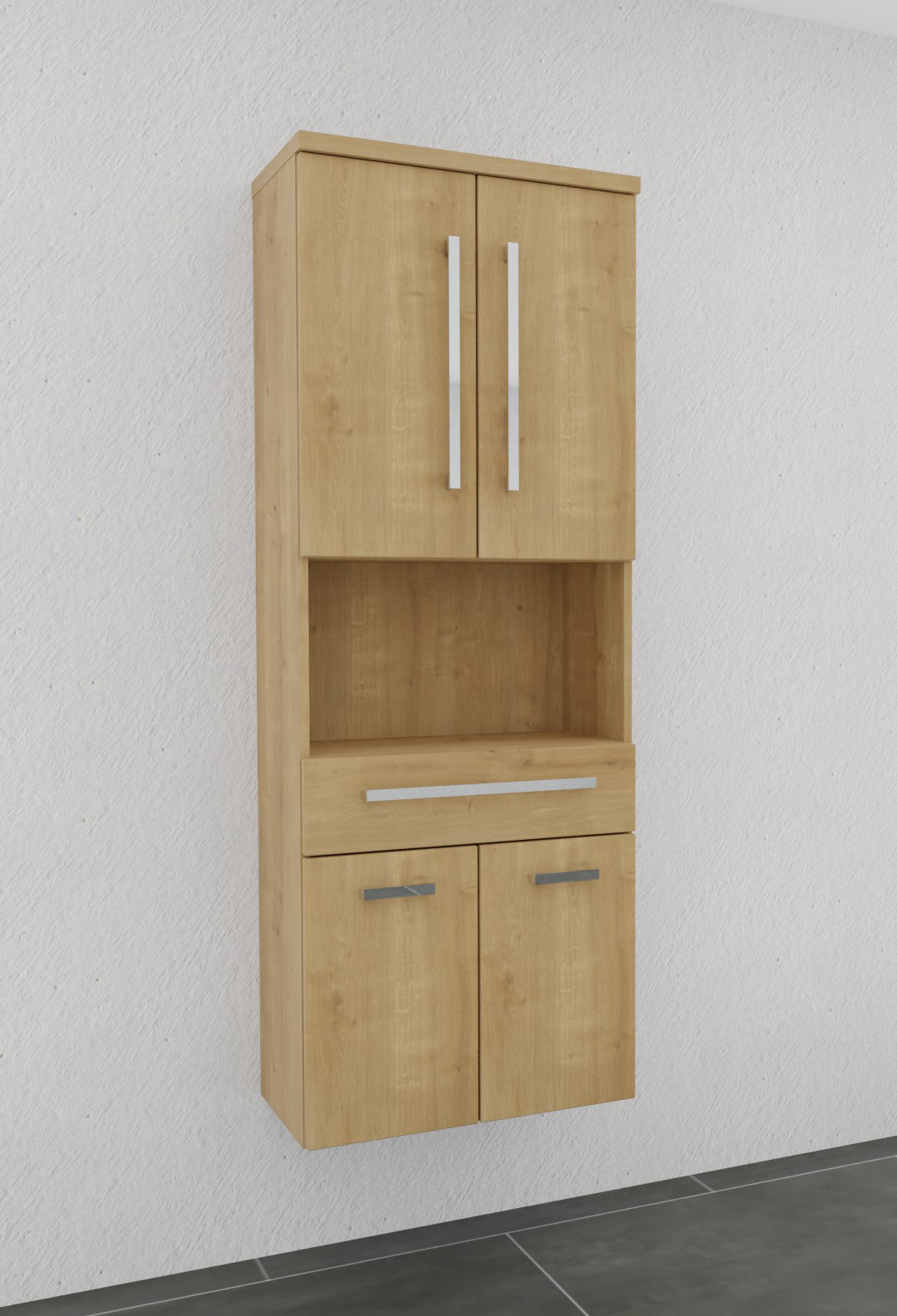 Hochschrank 60cm breit - puris Bad - HNA026001