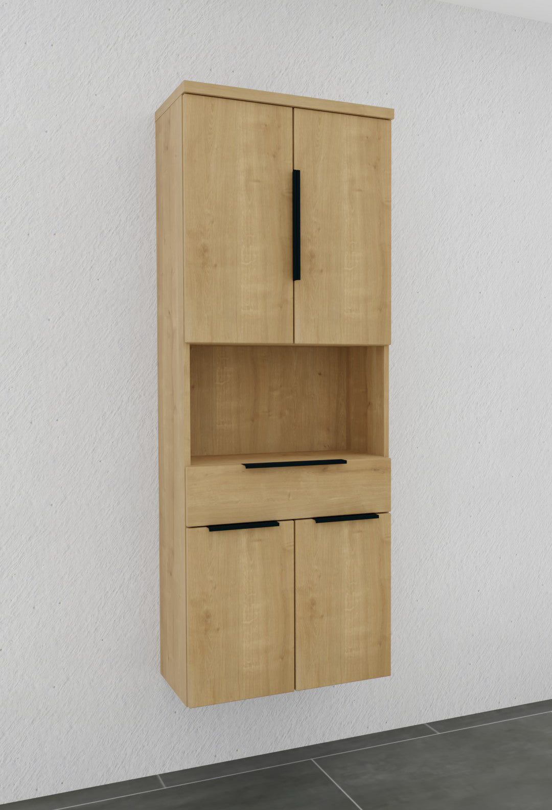 Hochschrank 60cm breit - puris Bad - HNA026001