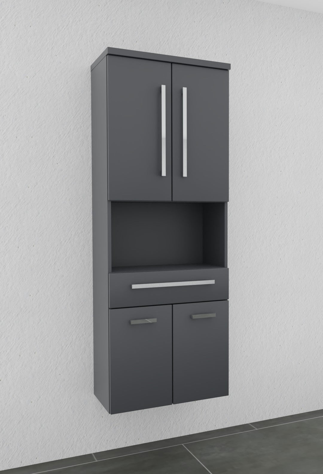 Hochschrank 60cm breit - puris Bad - HNA026001