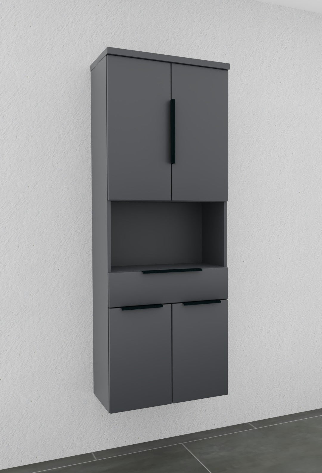 Hochschrank 60cm breit - puris Bad - HNA026001