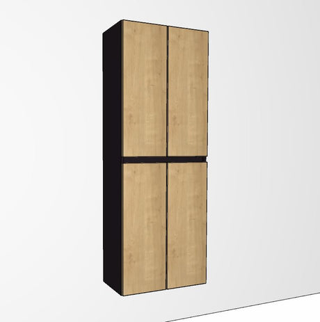 Hochschrank 60 cm breit mit Wäscheauszug HNA0362TW