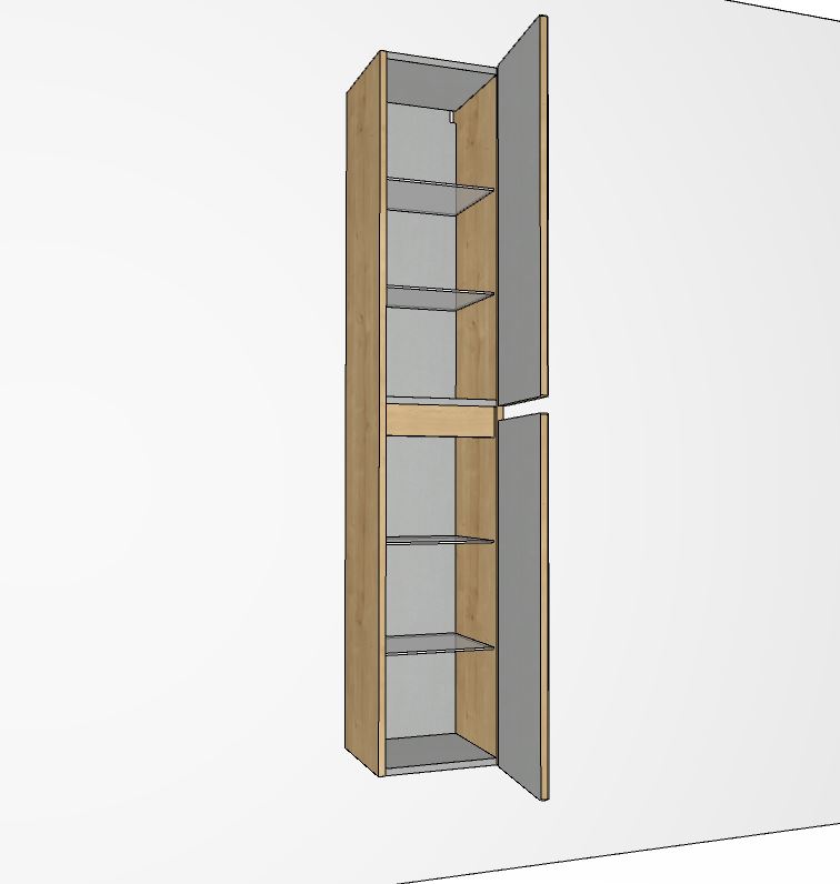 Hochschrank 30 cm breit HNA0330TG