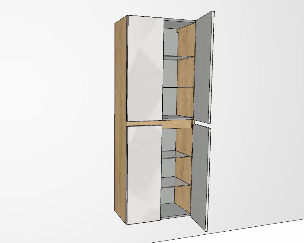 Hochschrank 60 cm breit HNA0360TG