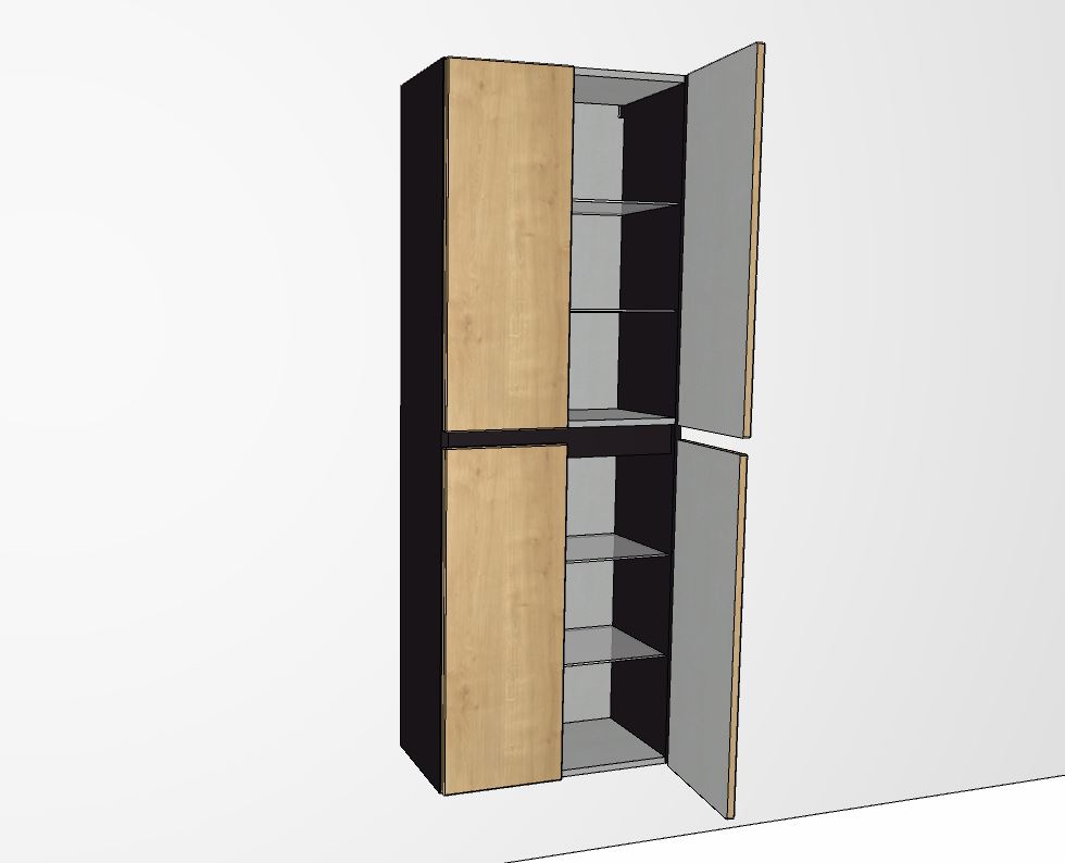 Hochschrank 60 cm breit HNA0360TG