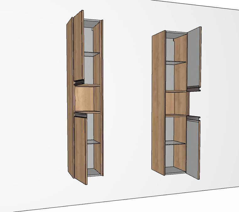 Hochschrank 32cm breit - New Xpression