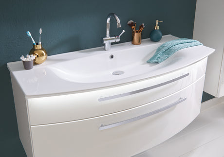 "Speed" ceramic washbasin white &amp; washbasin base cabinet 60, 80, 100, 120 cm