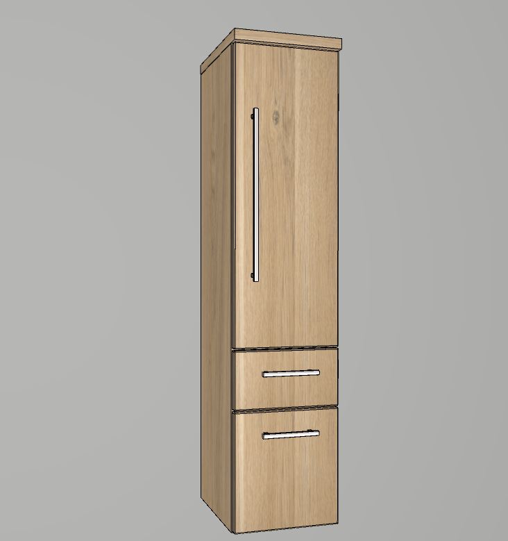 Mittelschrank 30cm breit - puris Bad - MNA8830