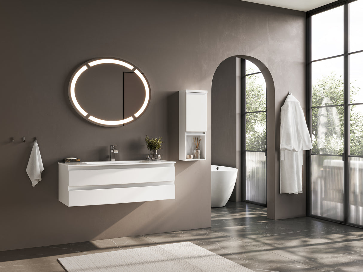 "Vora" set washbasin &amp; base cabinet evermite 120 cm