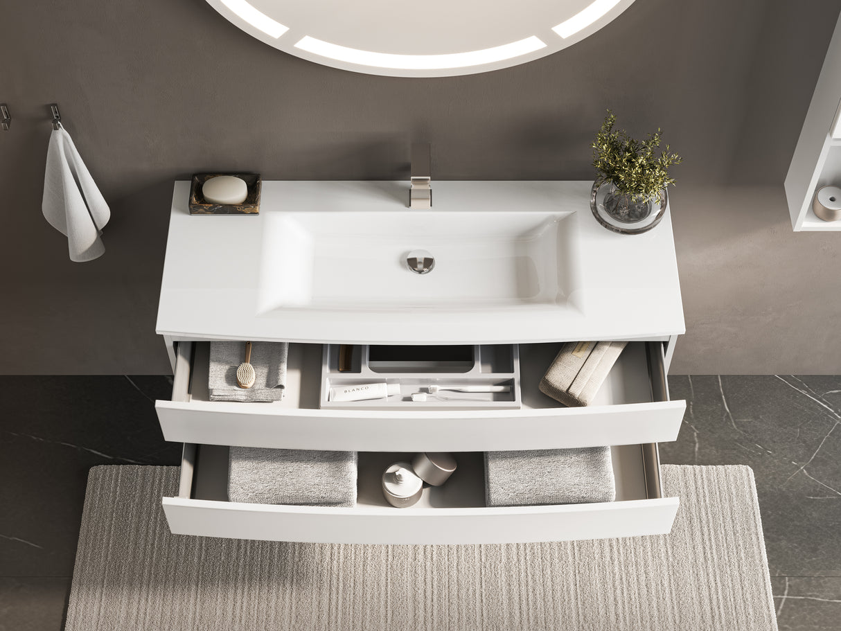 "Vora" set washbasin &amp; base cabinet evermite 120 cm