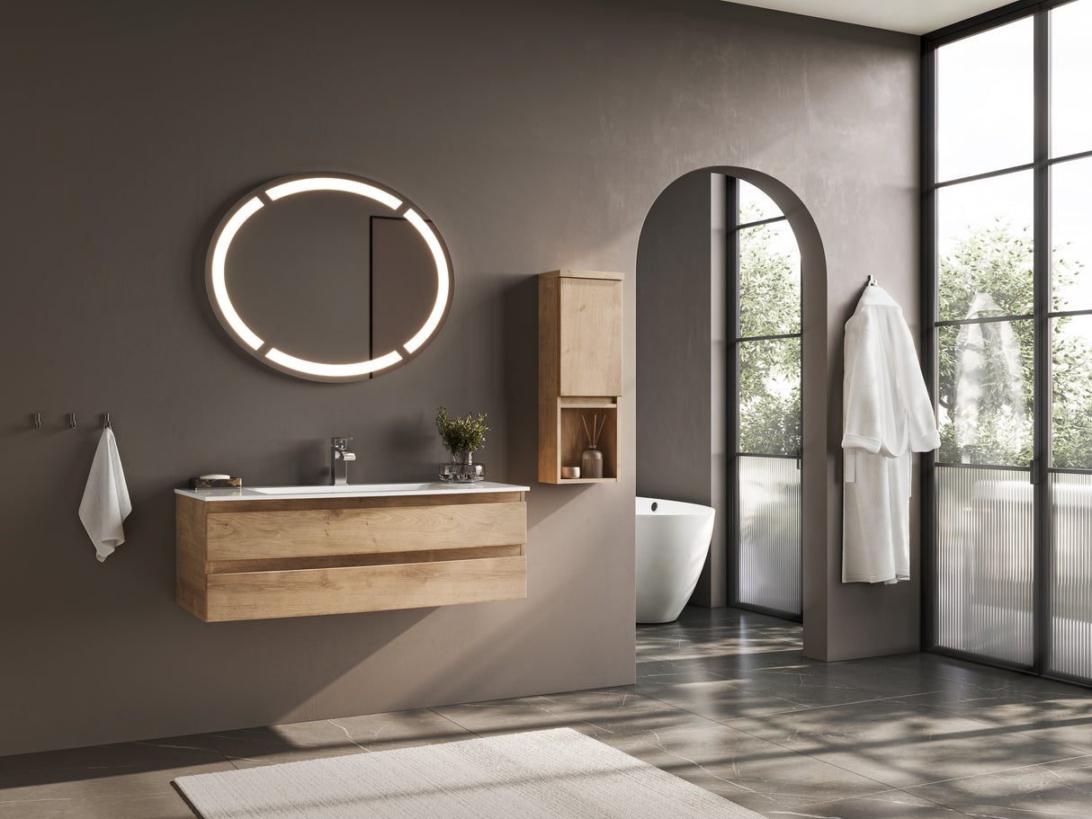 "Vora" set washbasin &amp; base cabinet evermite 120 cm