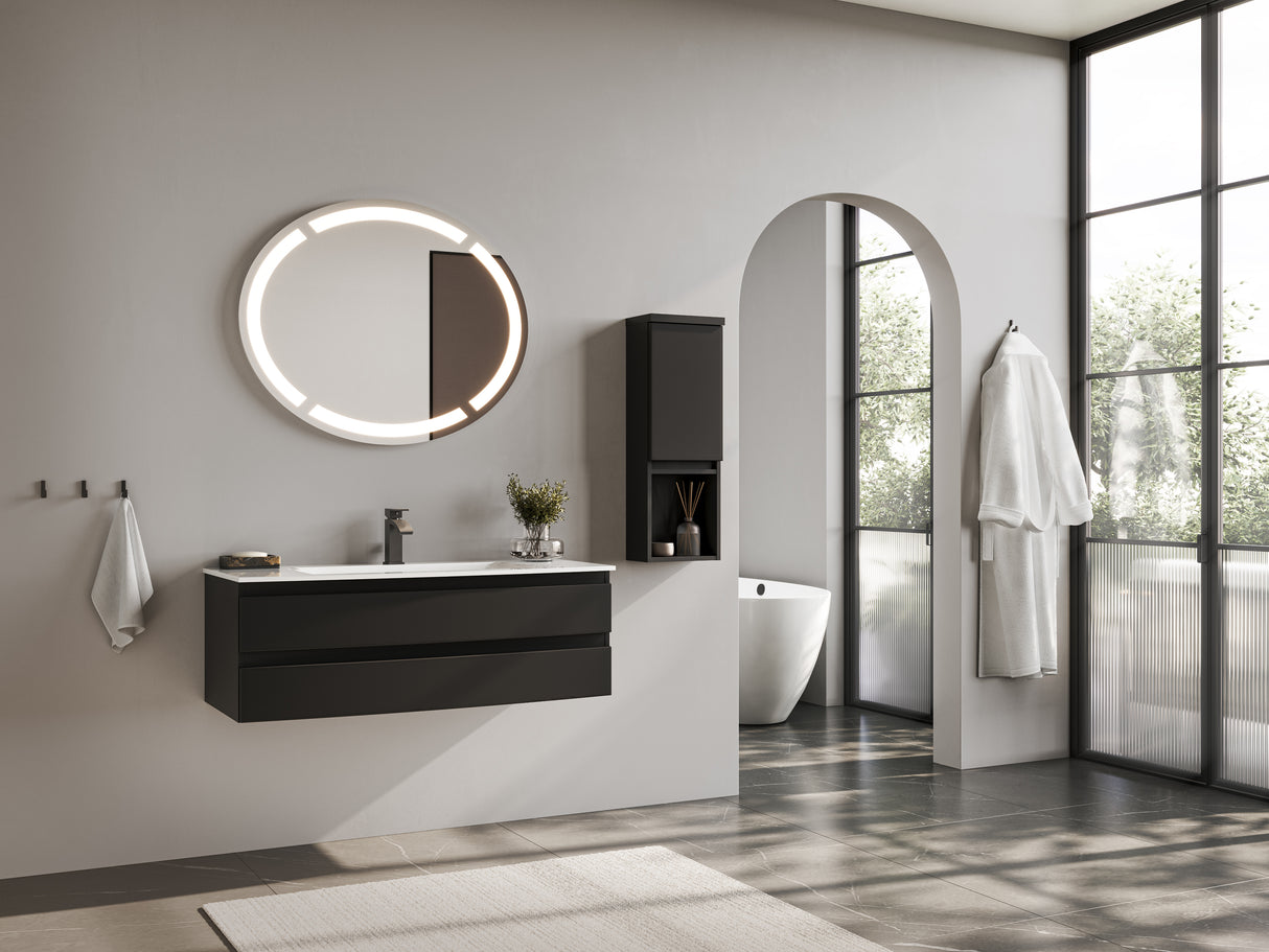 "Vora" set washbasin &amp; base cabinet evermite 120 cm