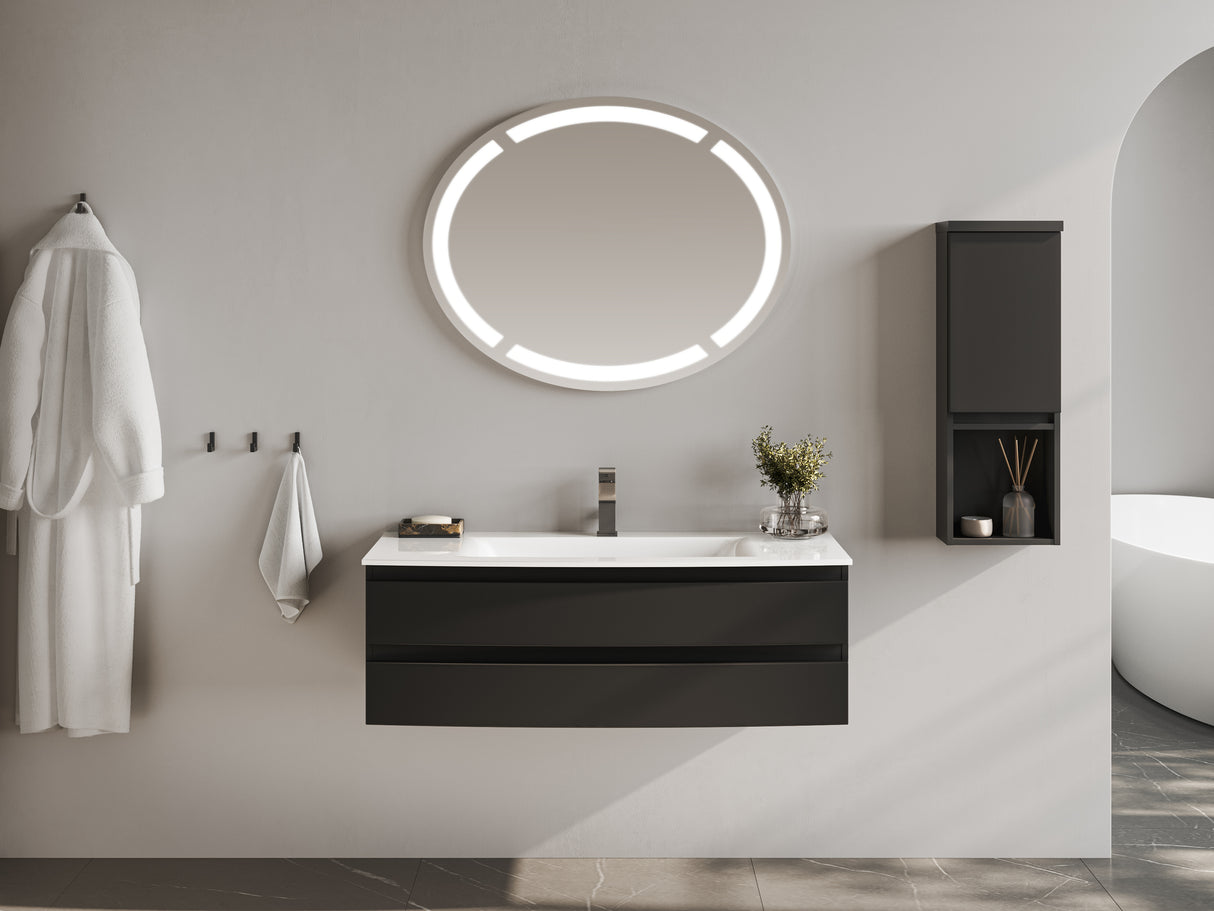 "Vora" set washbasin &amp; base cabinet evermite 120 cm