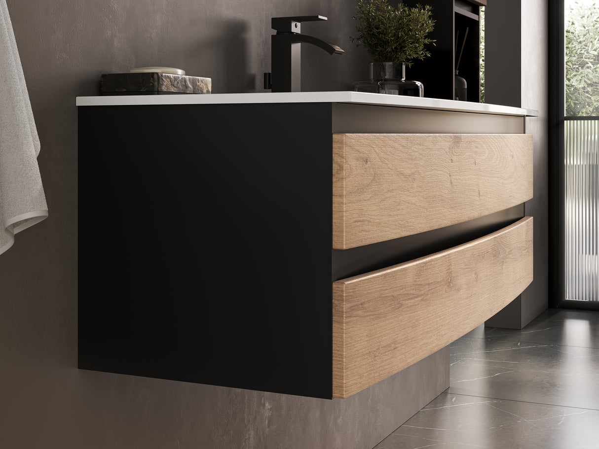 "Vora" set washbasin &amp; base cabinet evermite 120 cm